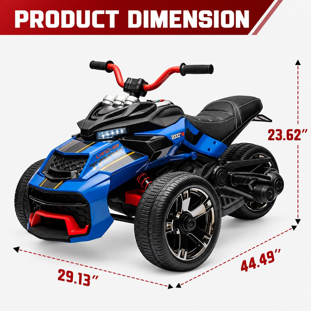 12V Kids Ride-On ATV 3 Wheeler