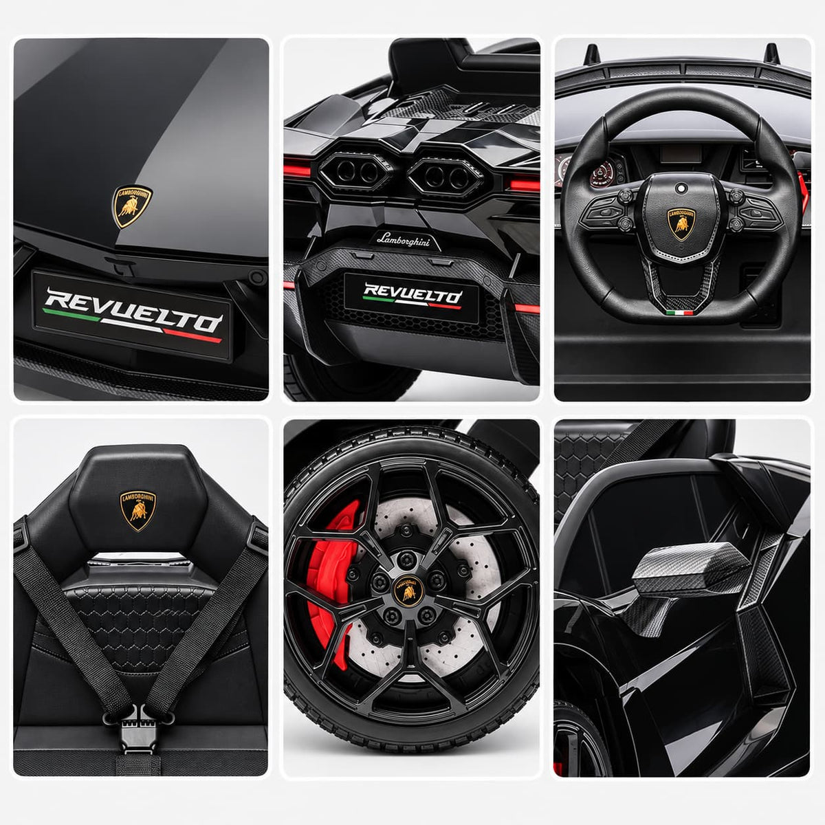 Lamborghini Revuelto Electric Kids Car 12V