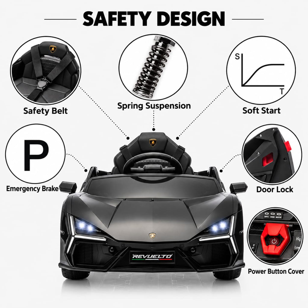 Lamborghini Revuelto Electric Kids Car 12V