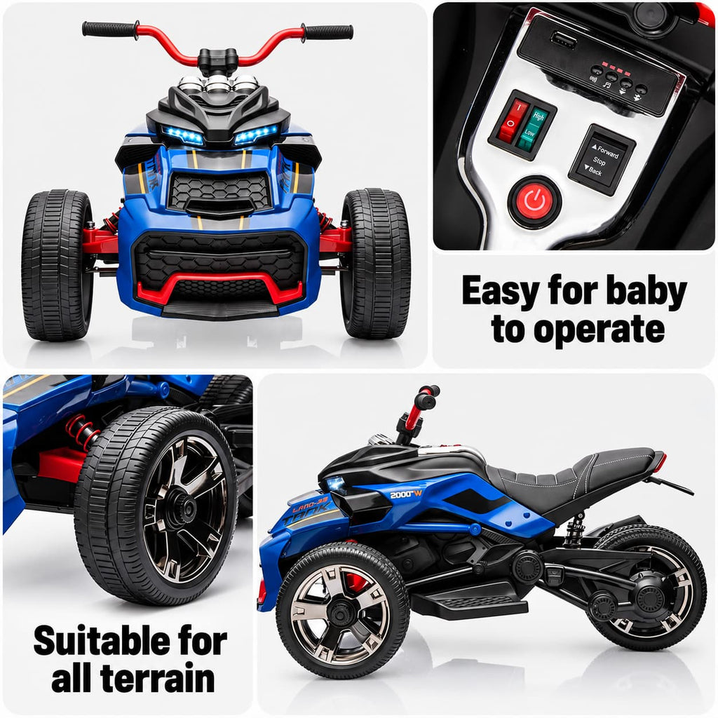 12V Kids Ride-On ATV 3 Wheeler