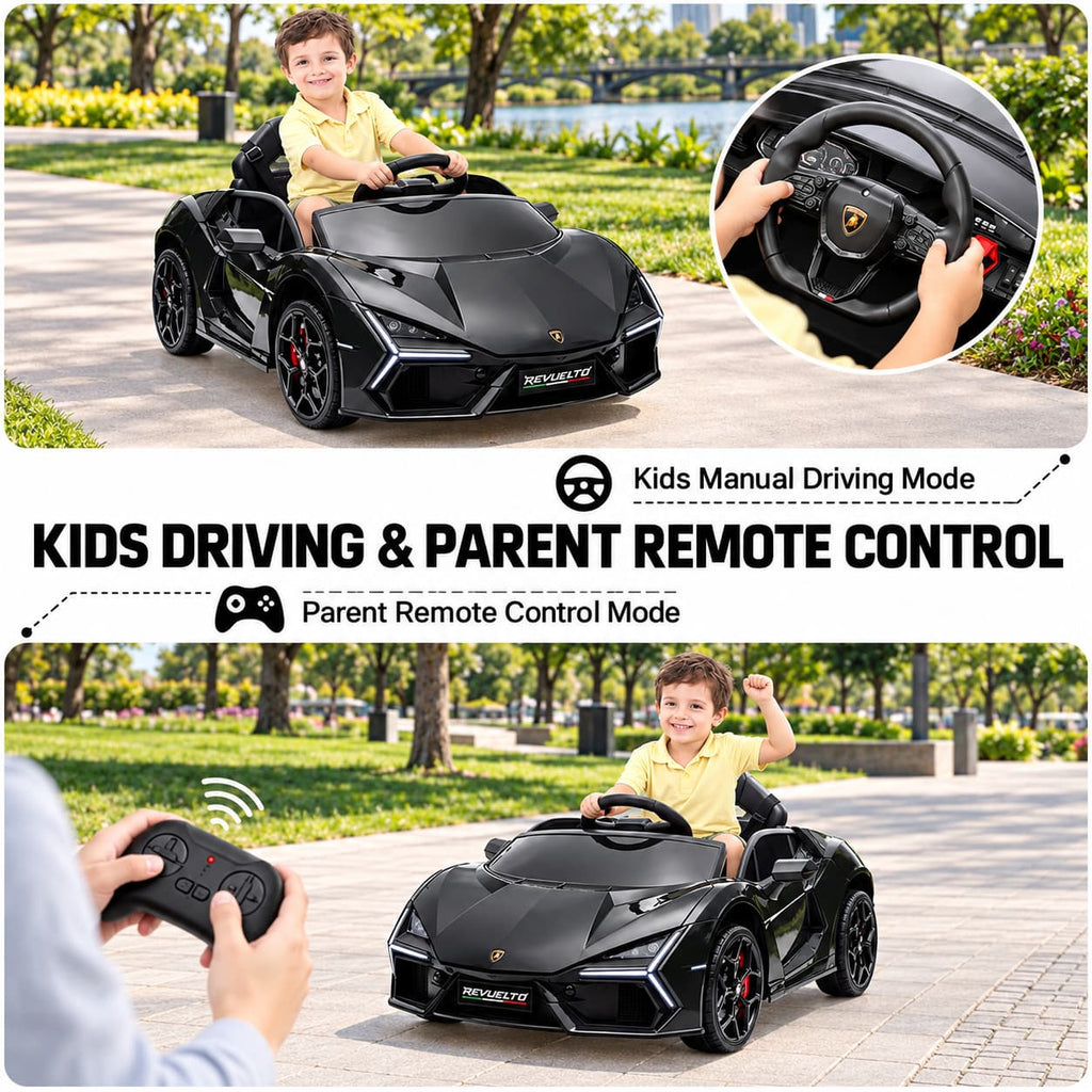 Lamborghini Revuelto Electric Kids Car 12V